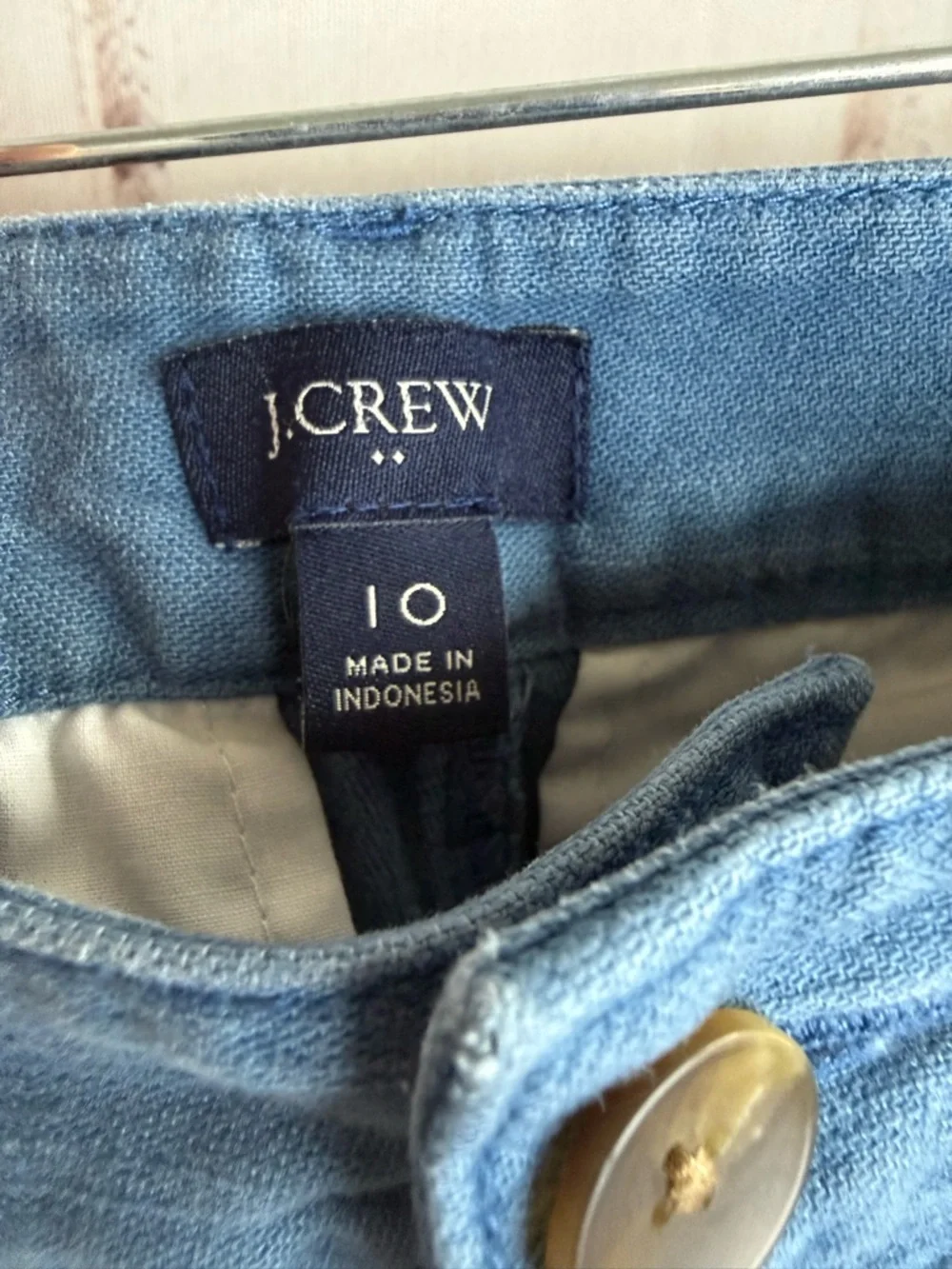J. Crew Light Blue‎ Casual Button-Front Pants